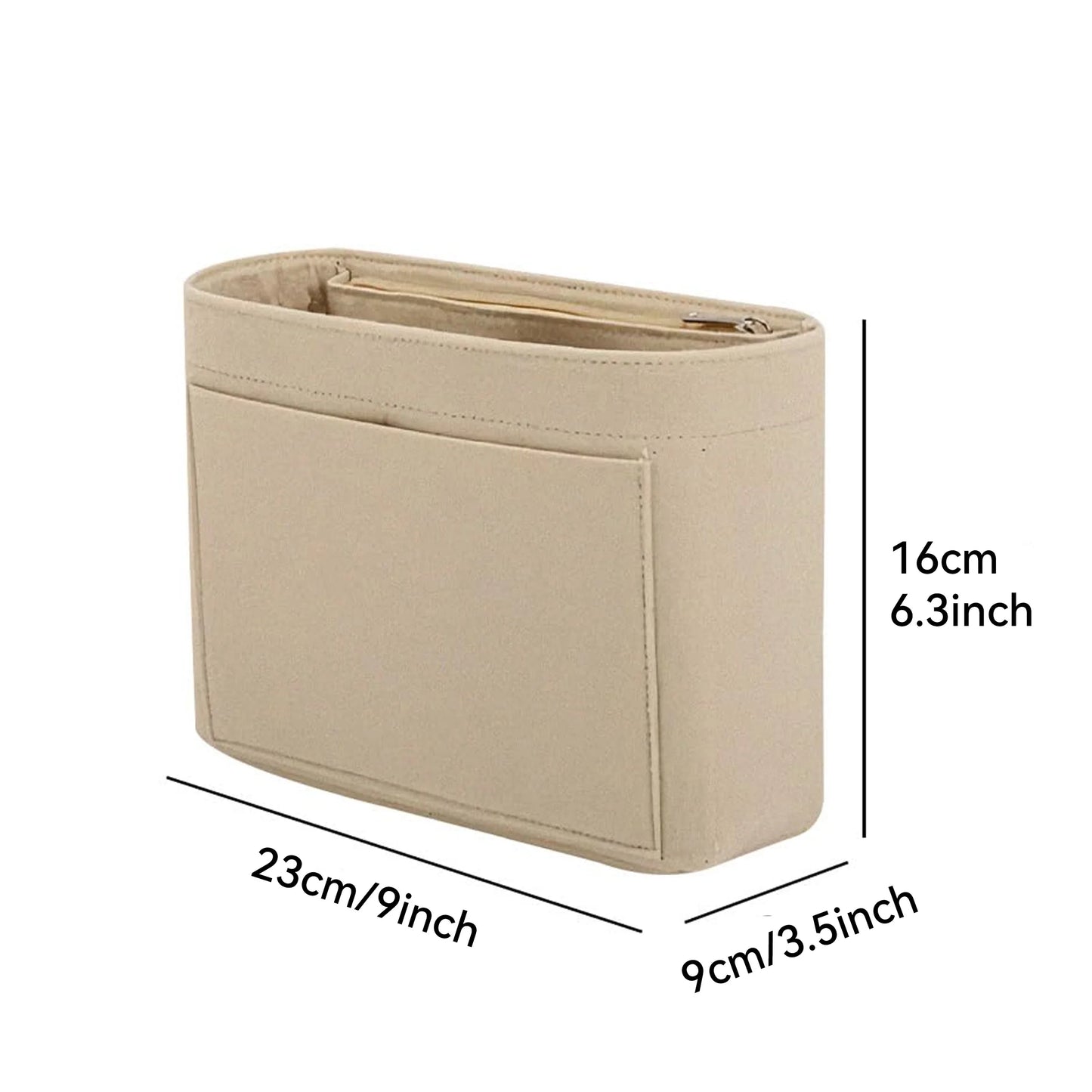 Felt Purse Organizer Insert (Multi-Pocket)
