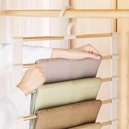 Multi-Layer Pants Hanger (Non-Slip Clips)