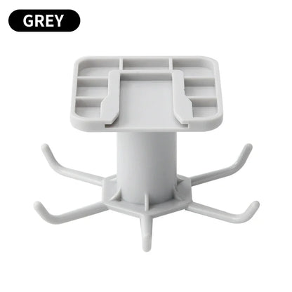 Adhesive Rotating Kitchen Hook Rack (6 Hooks, No-Drill)