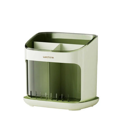 Chopstick Holder; Utensil Storage Caddy (Detachable Drainage Tray)