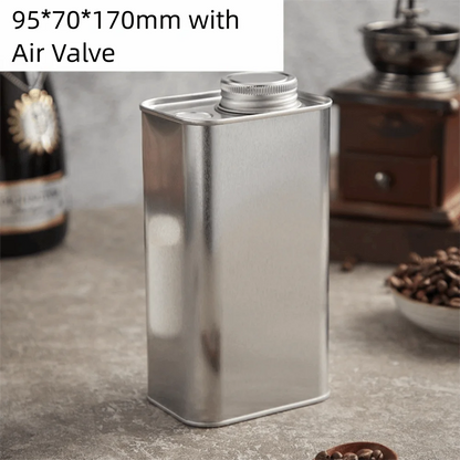 Airtight Coffee Box; Bean Storage Canister (Sealed, Food-Grade)