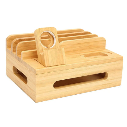 Bamboo Charging Station (Phone, Tablet & Watch)