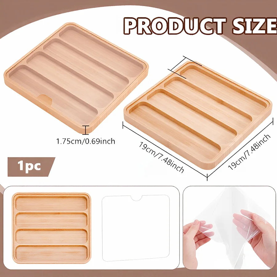 Wooden Watch Band Organizer with Acrylic Lid (4/8/9 Slots)