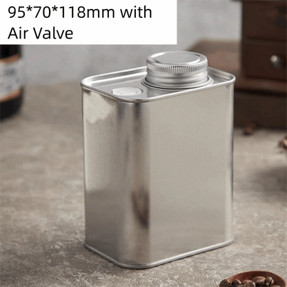 Airtight Coffee Box; Bean Storage Canister (Sealed, Food-Grade)