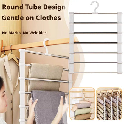 Multi-Layer Pants Hanger (Non-Slip Clips)