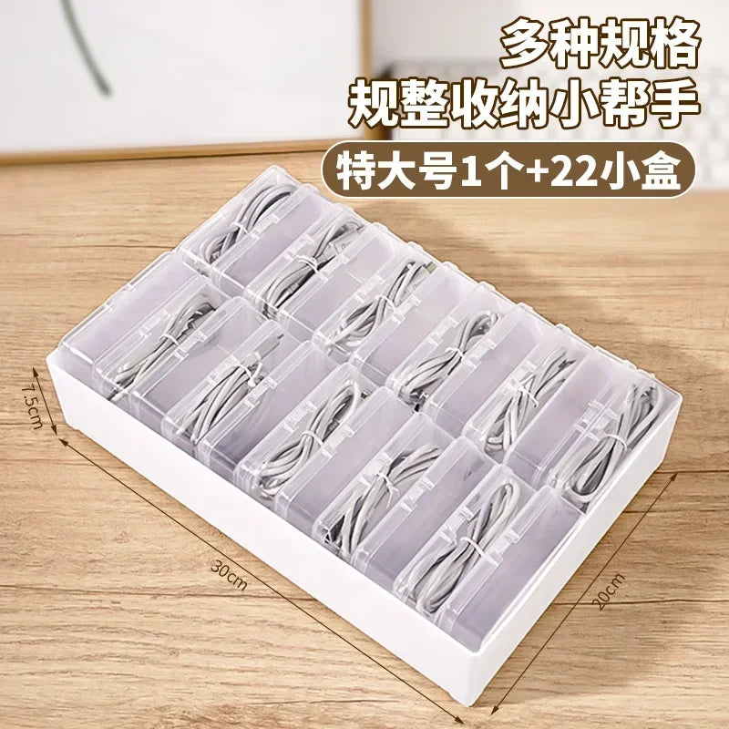 Cable Organizer Box (Desktop Cord Winder)