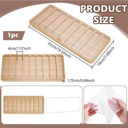 Wooden Watch Band Organizer with Acrylic Lid (4/8/9 Slots)