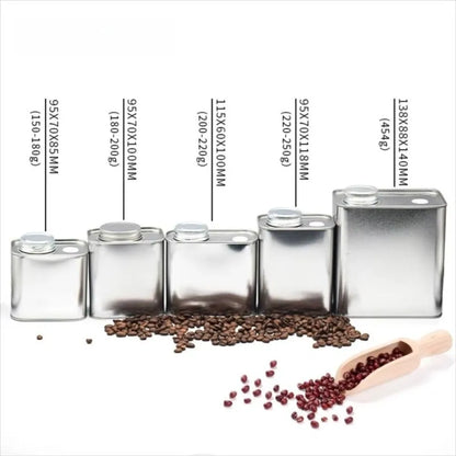 Airtight Coffee Box; Bean Storage Canister (Sealed, Food-Grade)