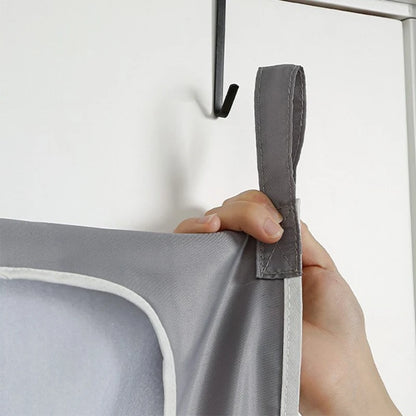 Over-Door Hanging Laundry Basket (Wall-Mounted, Foldable)