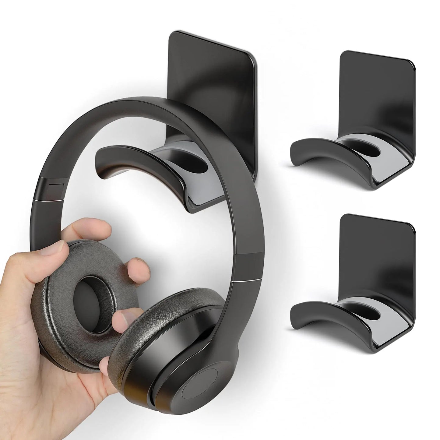 Adhesive Headphone Hook (Under-Desk Mount)