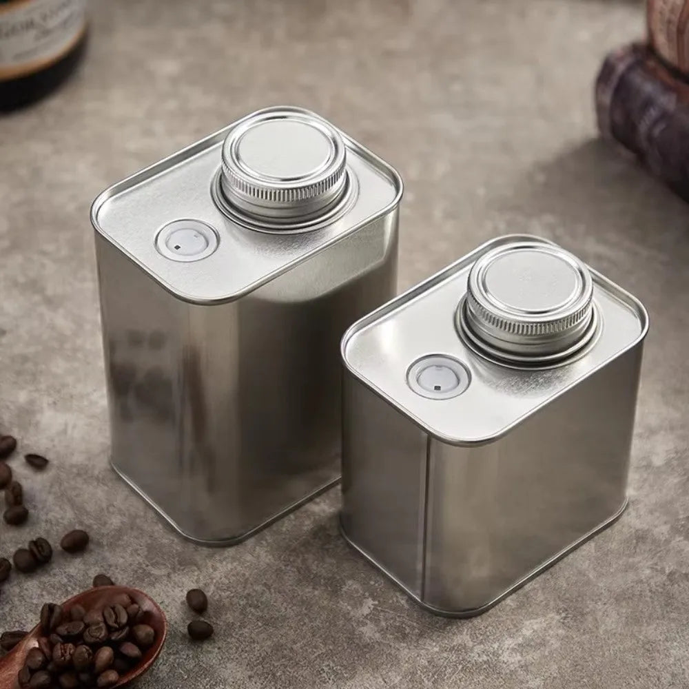 Airtight Coffee Box; Bean Storage Canister (Sealed, Food-Grade)