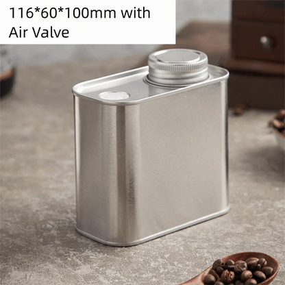 Airtight Coffee Box; Bean Storage Canister (Sealed, Food-Grade)