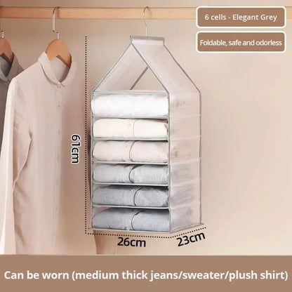 Hanging Closet Organizer (6-12 Compartments)