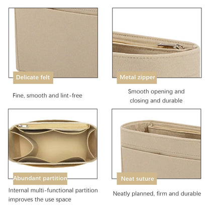 Felt Purse Organizer Insert (Multi-Pocket)