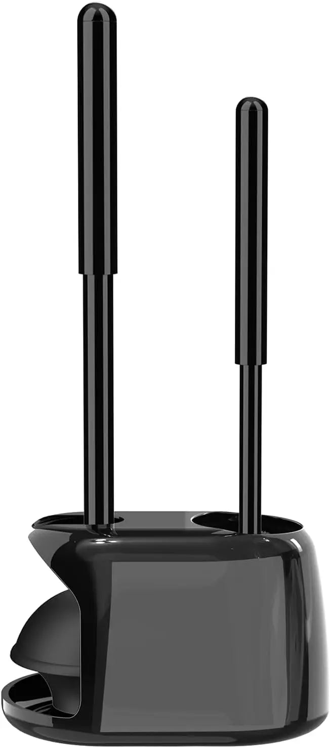 Toilet Brush & Plunger Set (Semi-Hidden Holder)