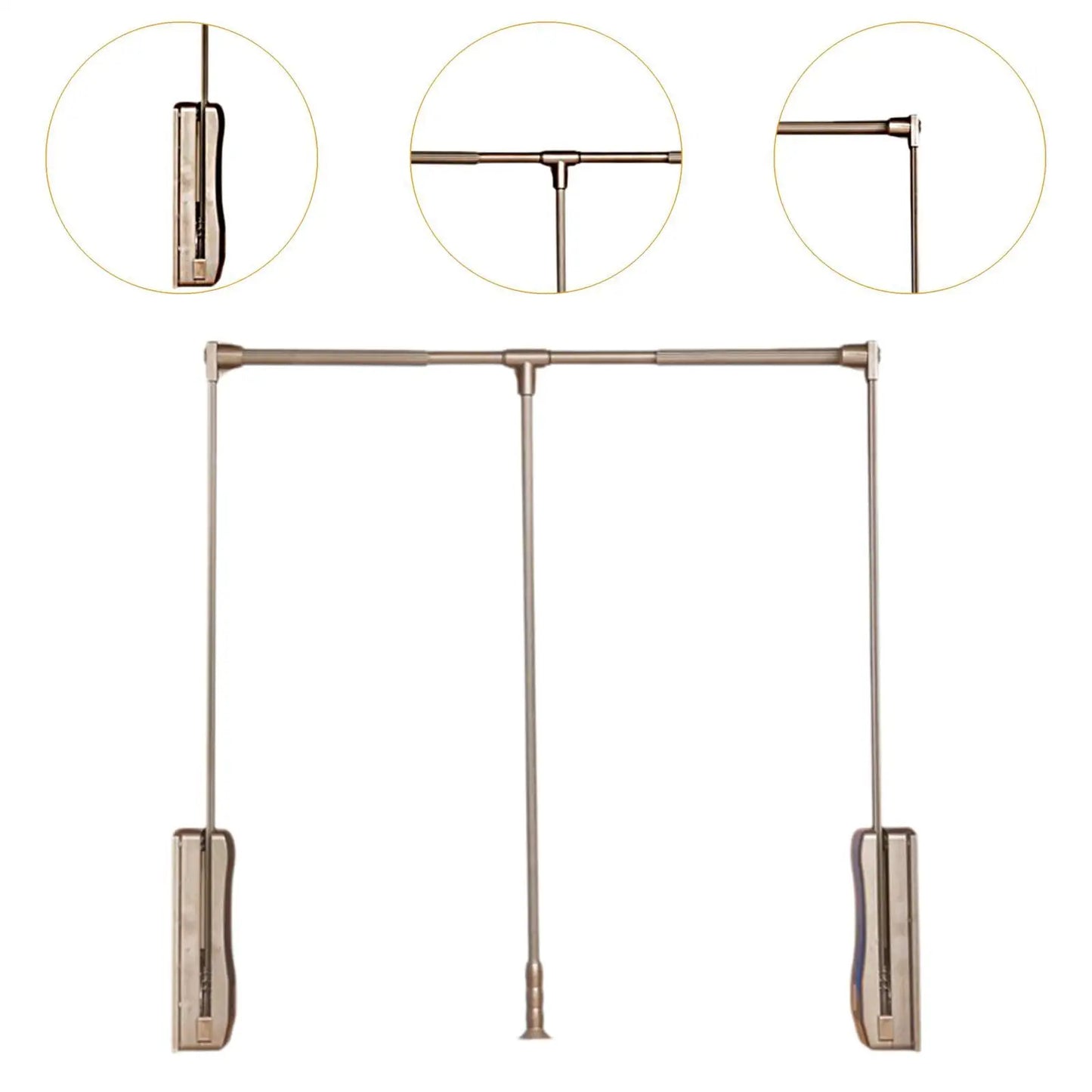 Pull-Down Closet Rod (Adjustable Width, Hydraulic Lift)