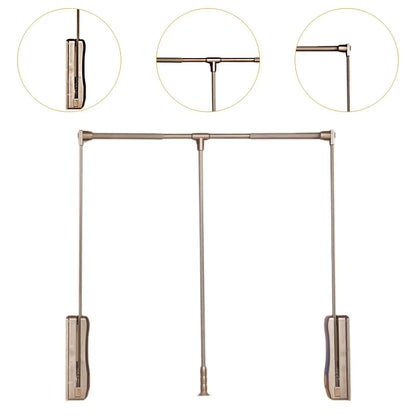 Pull-Down Closet Rod (Adjustable Width, Hydraulic Lift)