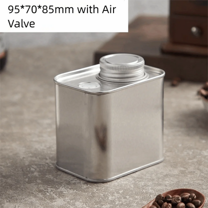 Airtight Coffee Box; Bean Storage Canister (Sealed, Food-Grade)