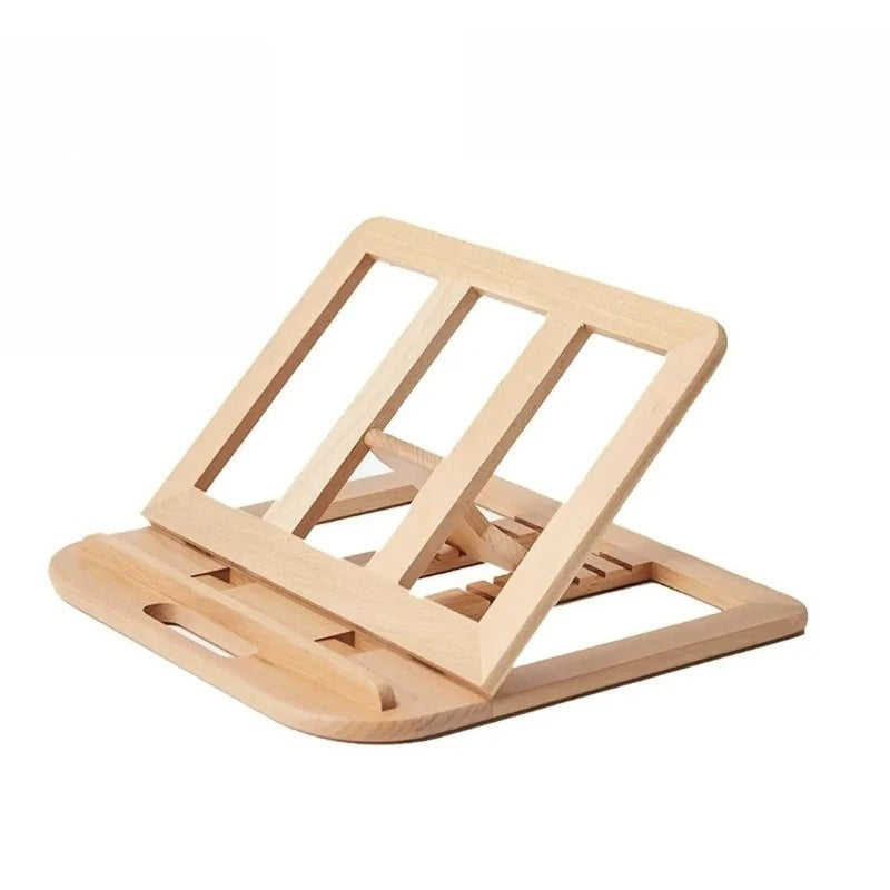 Wooden Adjustable Laptop Stand (Ergonomic Riser)