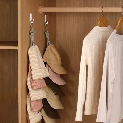 Hanging Hat Rack (Rope with Clips)