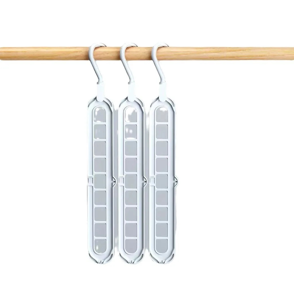 9-Hole Cascading Clothes Hanger (Space-Saving, 360° Rotating)