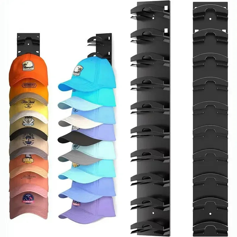 10-Grid Wall-Mounted Hat Rack (Space-Saving Cap Organizer)