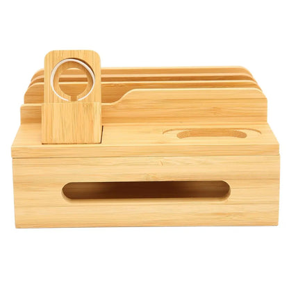 Bamboo Charging Station (Phone, Tablet & Watch)