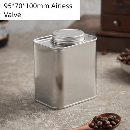 Airtight Coffee Box; Bean Storage Canister (Sealed, Food-Grade)