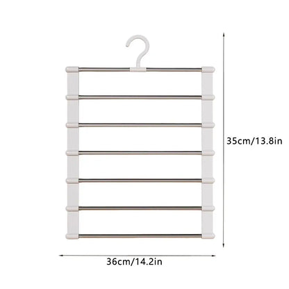 Multi-Layer Pants Hanger (Non-Slip Clips)