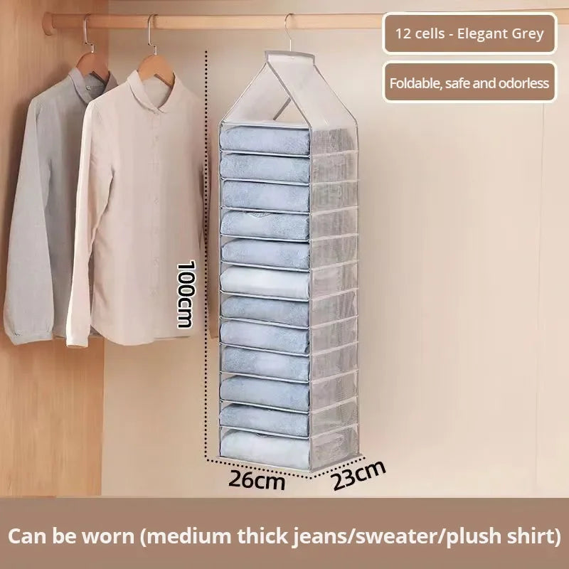 Hanging Closet Organizer (6-12 Compartments)