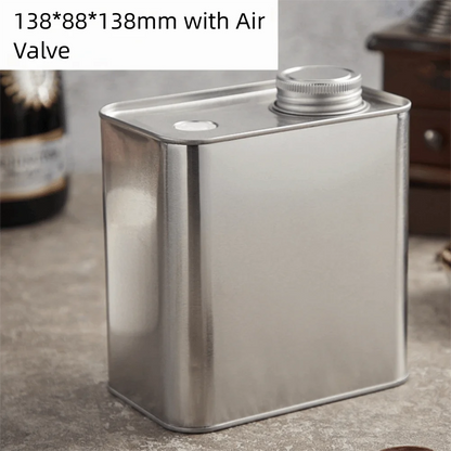Airtight Coffee Box; Bean Storage Canister (Sealed, Food-Grade)