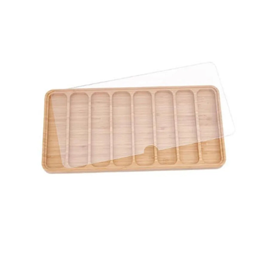 Wooden Watch Band Organizer with Acrylic Lid (4/8/9 Slots)