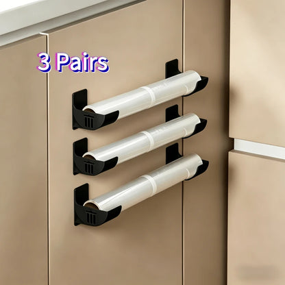 Wall-Mounted Wrap & Bag Rack (3-Pack)