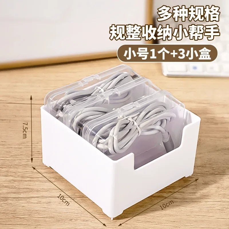 Cable Organizer Box (Desktop Cord Winder)