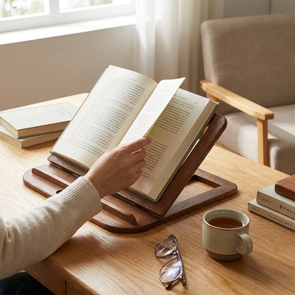 Wooden Adjustable Laptop Stand lifestyle