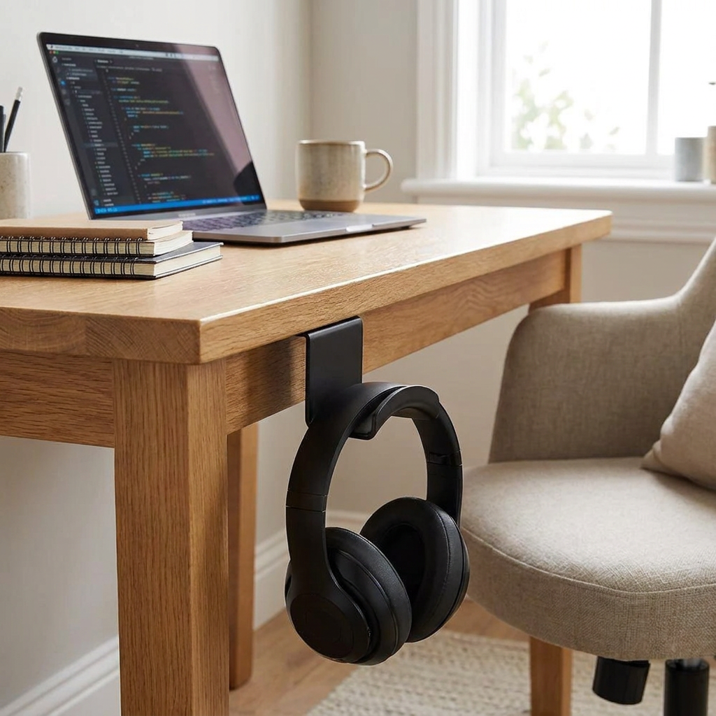 Adhesive Headphone Mount lifestyle