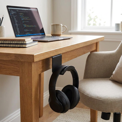 Adhesive Headphone Mount lifestyle