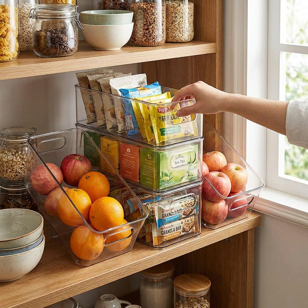 Refrigerator Organizer Bins lifestyle