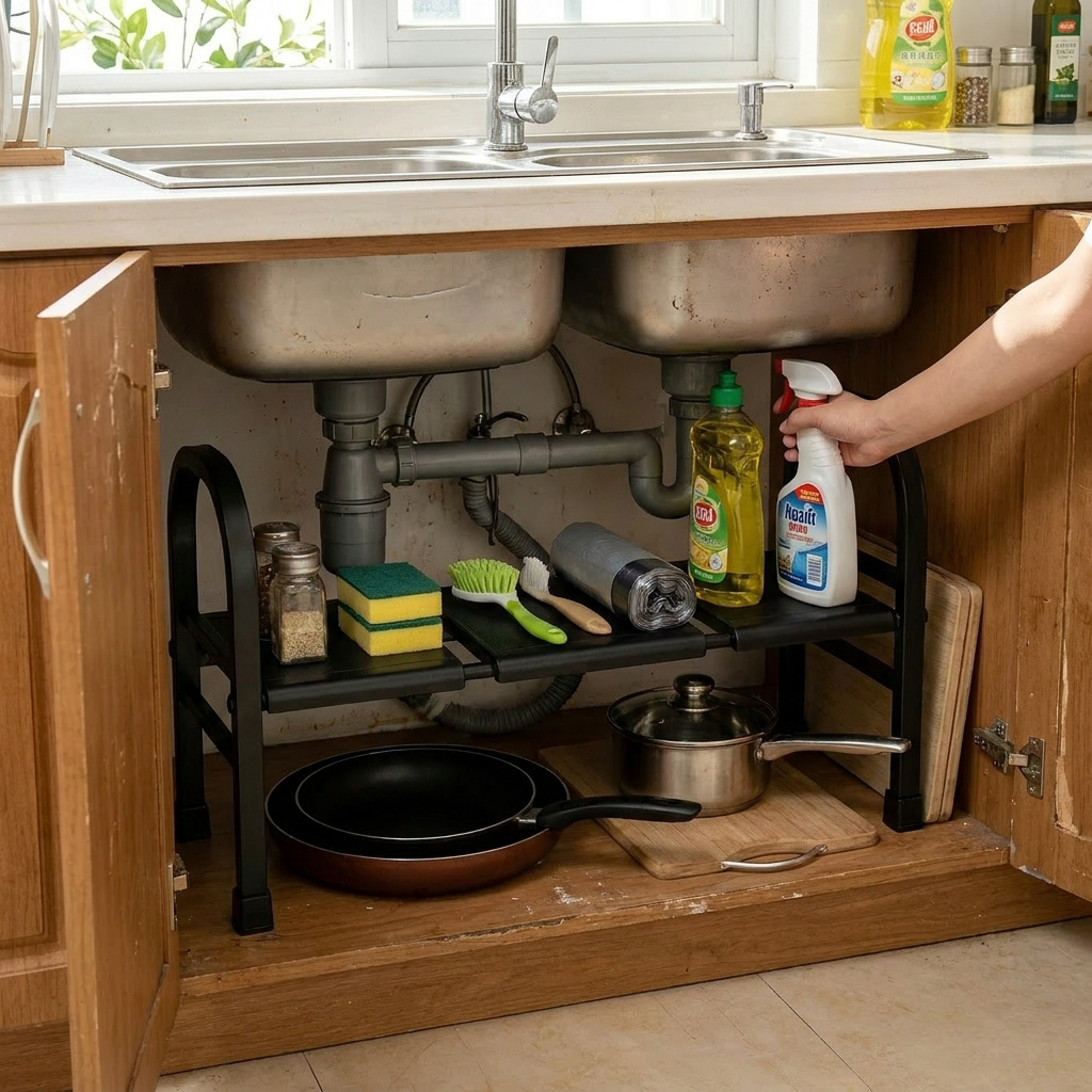 Under Sink Storage Organizer lifestyle